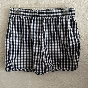 Alex Mill Black White Gingham Plaid Woven Shorts XS